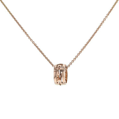 [Love More]PARENTESI NECKLACE PINK GOLD