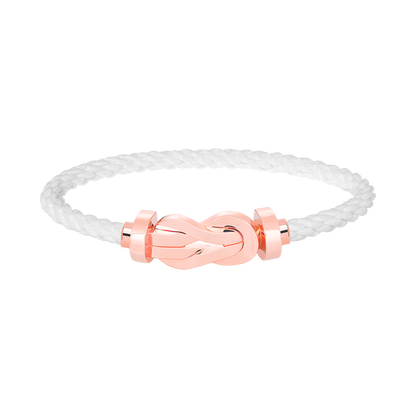 [Love More]CHANCE Großes Armband mit 8-stelliger Schnalle und ohne Diamanten in Roségold