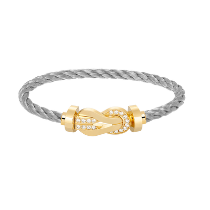 [Love More]CHANCE GROSSES 8-FACH-SCHNALLE HALBDIAMANTARMBAND GOLD