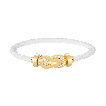 [Love More]CHANCE GROSSES 8-FACH-SCHNALLE HALBDIAMANTARMBAND GOLD