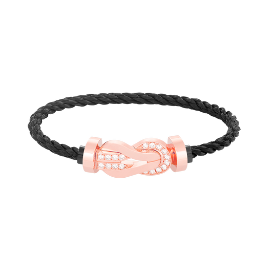 [Love More]CHANCE GROSSES 8-FACH-SCHNALLE HALBDIAMANTARMBAND ROSÉGOLD