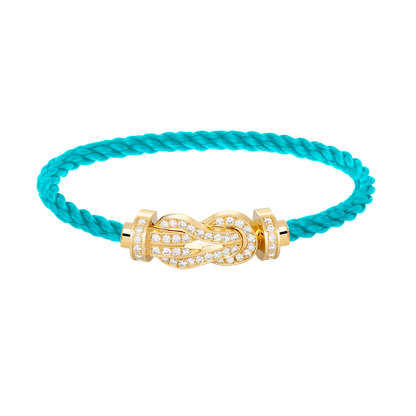 [Love More]CHANCE Großes Armband mit 8-stelliger Schnalle und Volldiamanten in Gold