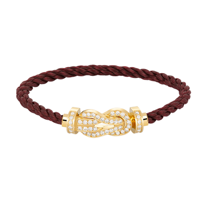 [Love More]CHANCE Großes Armband mit 8-stelliger Schnalle und Volldiamanten in Gold