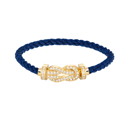 [Love More]CHANCE Großes Armband mit 8-stelliger Schnalle und Volldiamanten in Gold