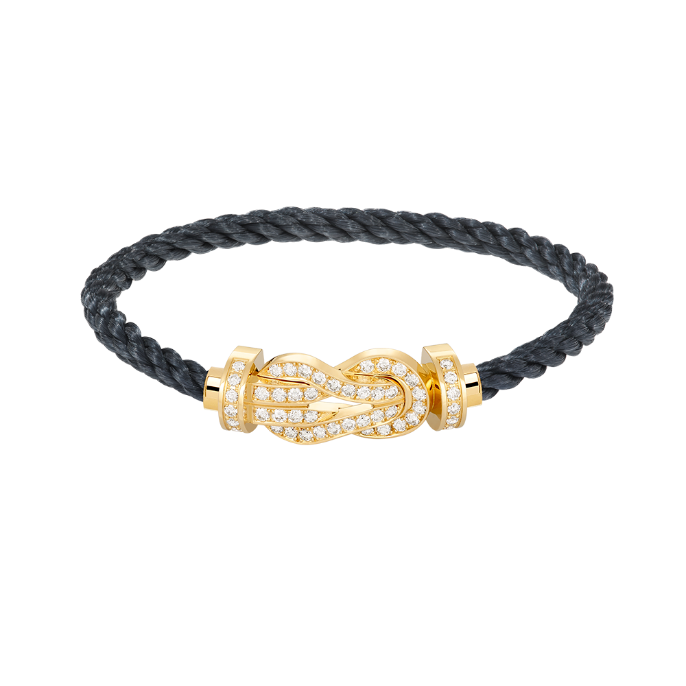 [Love More]CHANCE Großes Armband mit 8-stelliger Schnalle und Volldiamanten in Gold