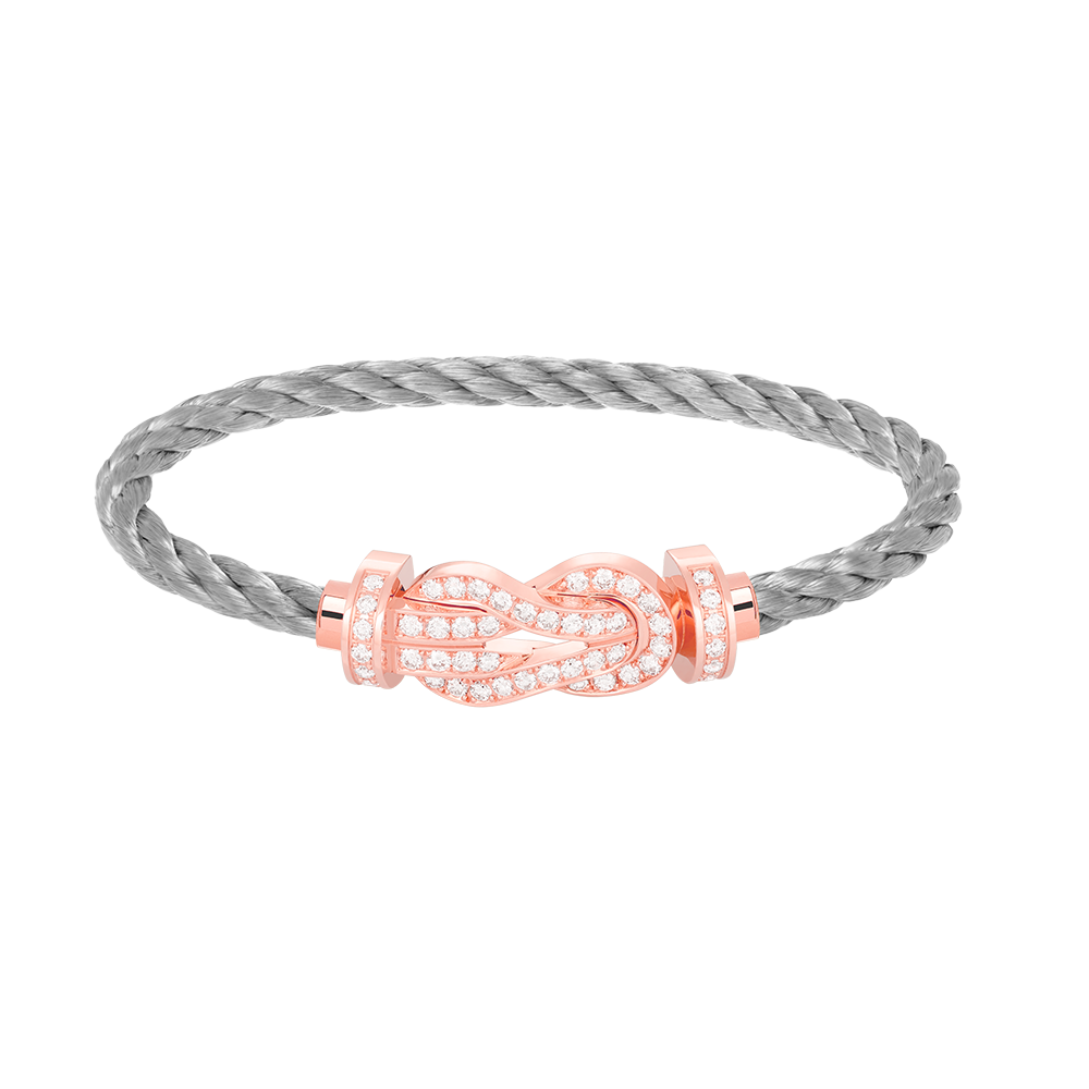 [Love More]CHANCE Großes Armband mit 8-stelliger Schnalle und Diamanten in Roségold