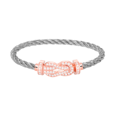 [Love More]CHANCE Großes Armband mit 8-stelliger Schnalle und Diamanten in Roségold