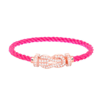 [Love More]CHANCE Großes Armband mit 8-stelliger Schnalle und Diamanten in Roségold