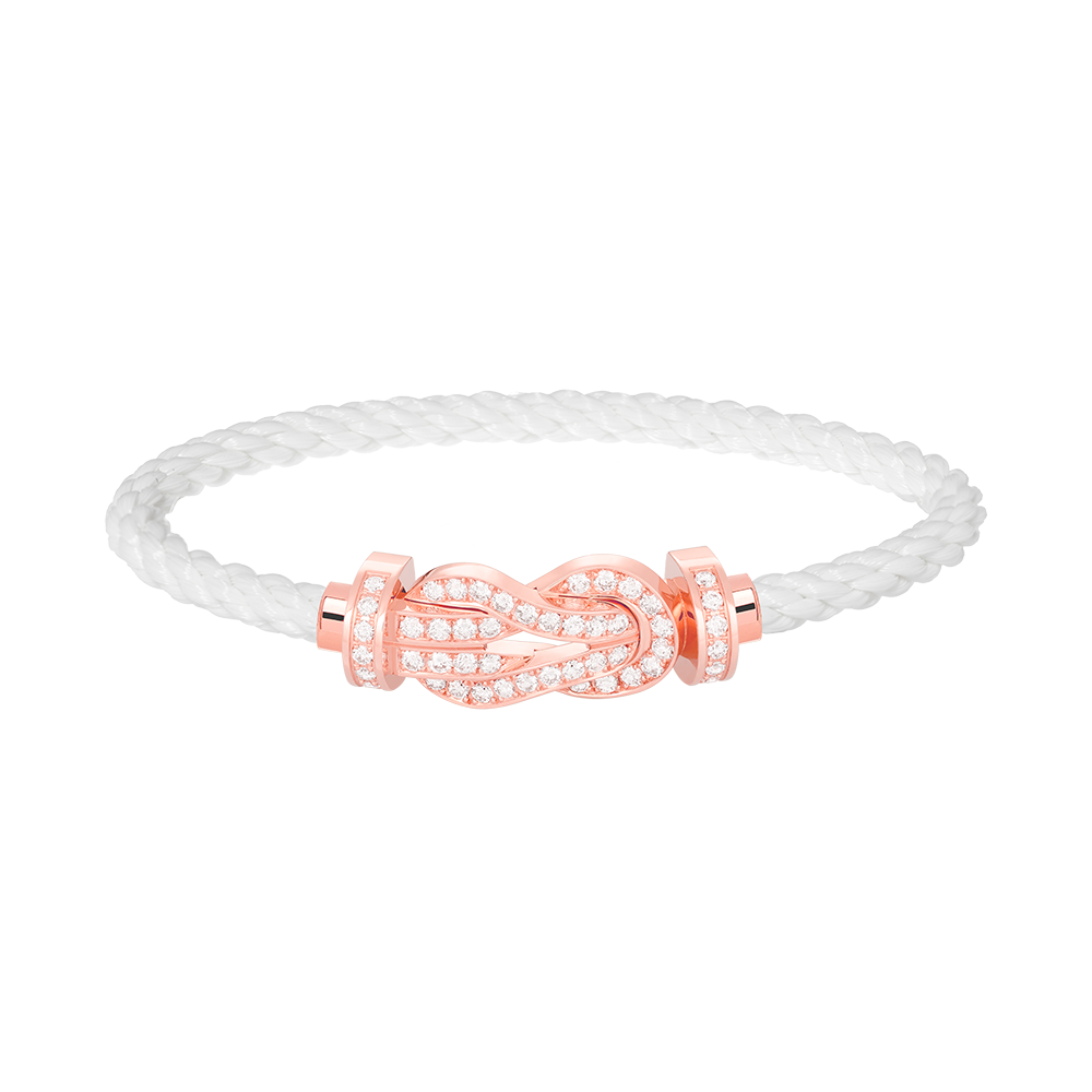 [Love More]CHANCE Großes Armband mit 8-stelliger Schnalle und Diamanten in Roségold