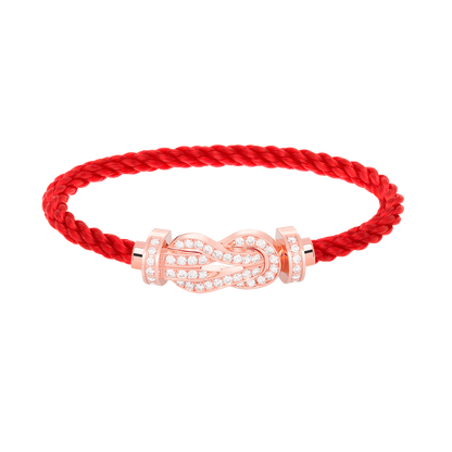 [Love More]CHANCE Großes Armband mit 8-stelliger Schnalle und Diamanten in Roségold