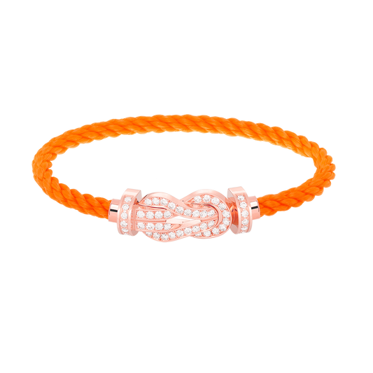 [Love More]CHANCE Großes Armband mit 8-stelliger Schnalle und Diamanten in Roségold