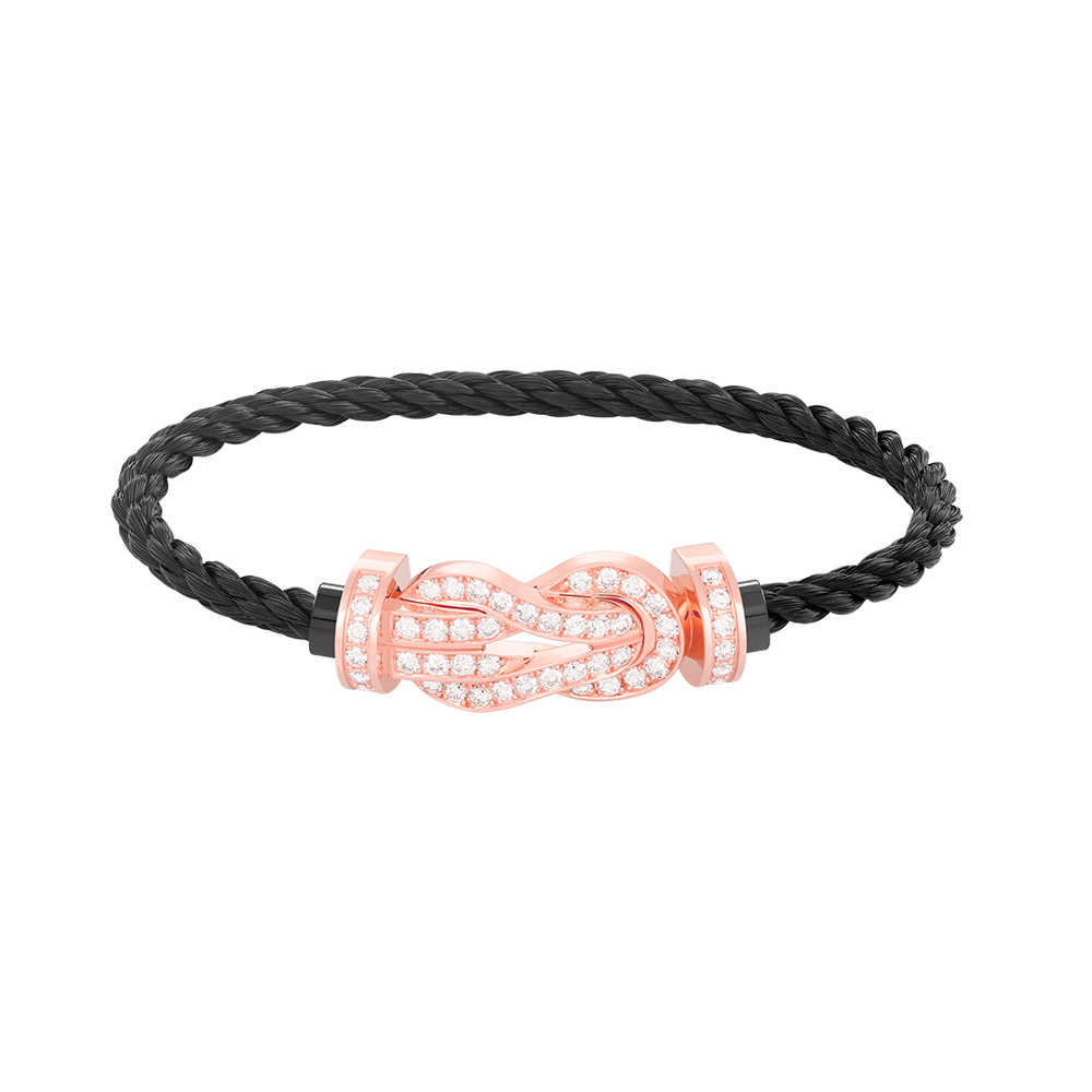 [Love More]CHANCE Großes Armband mit 8-stelliger Schnalle und Diamanten in Roségold