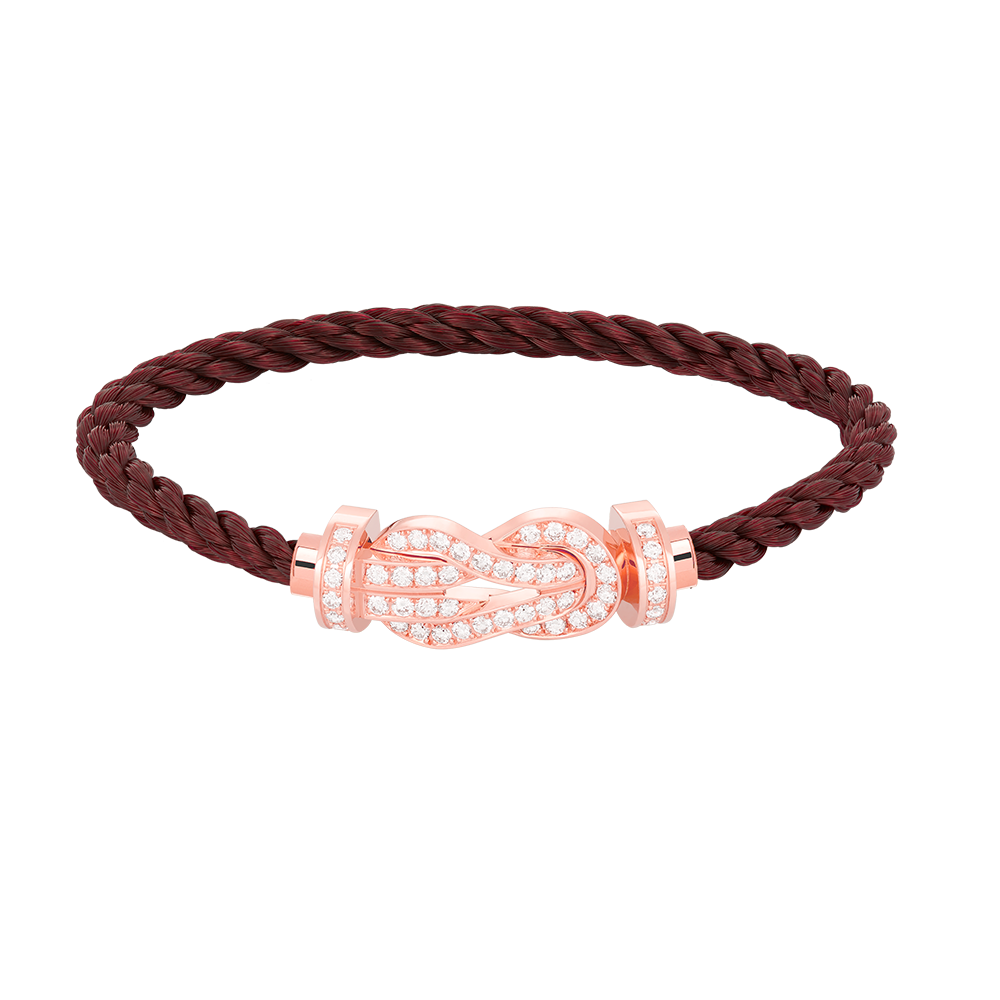 [Love More]CHANCE Großes Armband mit 8-stelliger Schnalle und Diamanten in Roségold