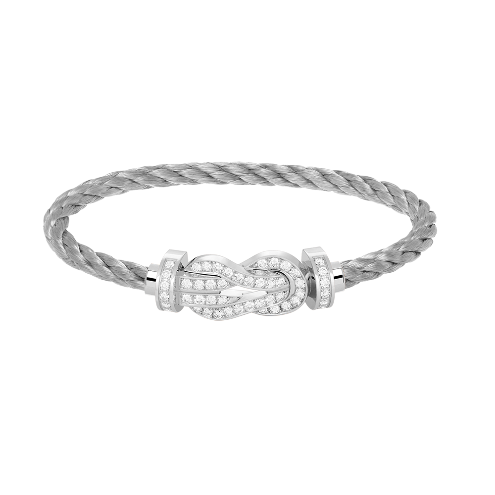 [Love More]CHANCE Großes Armband mit 8-stelliger Schnalle und Diamanten in Silber