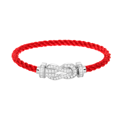 [Love More]CHANCE Großes Armband mit 8-stelliger Schnalle und Diamanten in Silber