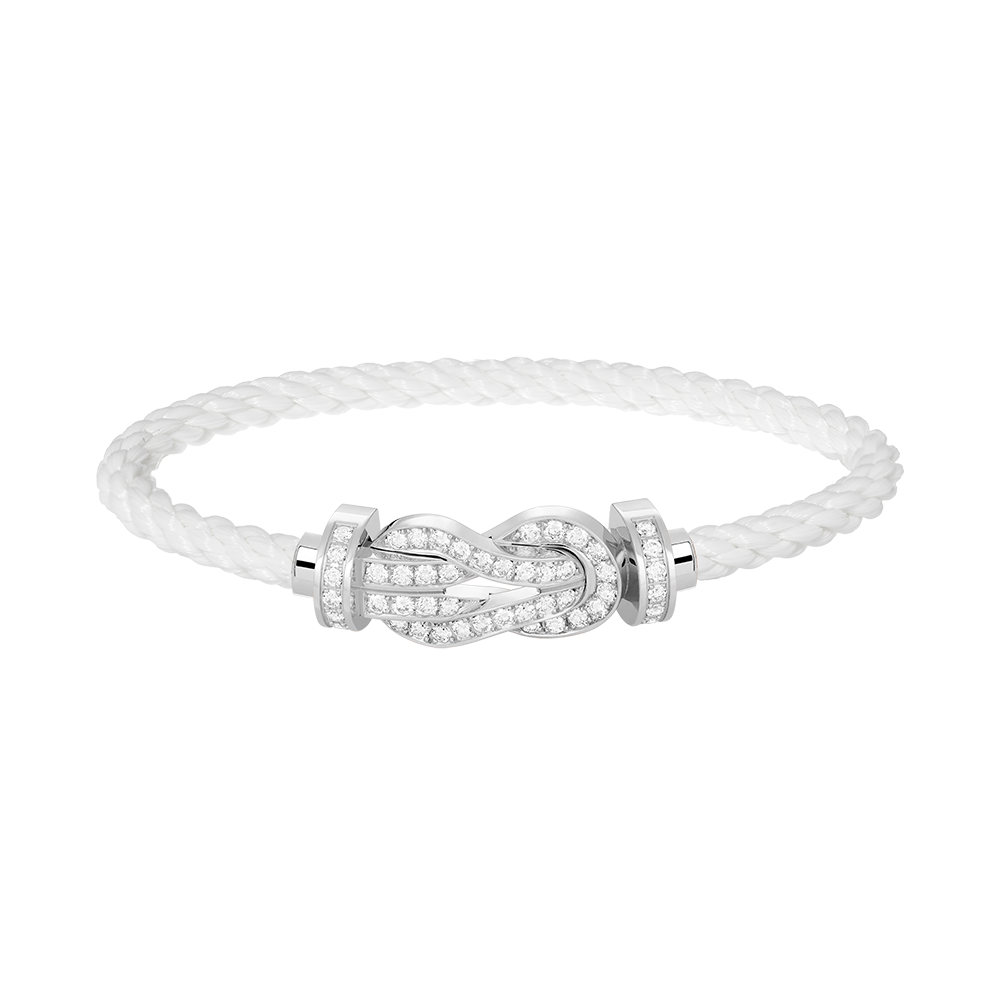 [Love More]CHANCE Großes Armband mit 8-stelliger Schnalle und Diamanten in Silber