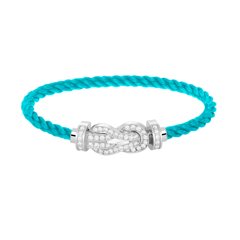 [Love More]CHANCE Großes Armband mit 8-stelliger Schnalle und Diamanten in Silber