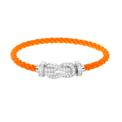 [Love More]CHANCE Großes Armband mit 8-stelliger Schnalle und Diamanten in Silber