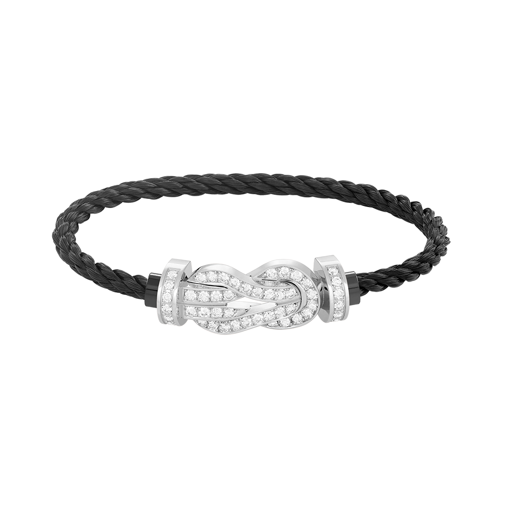 [Love More]CHANCE Großes Armband mit 8-stelliger Schnalle und Diamanten in Silber