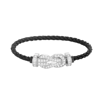 [Love More]CHANCE Großes Armband mit 8-stelliger Schnalle und Diamanten in Silber