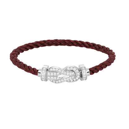 [Love More]CHANCE Großes Armband mit 8-stelliger Schnalle und Diamanten in Silber