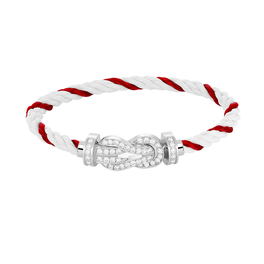 [Love More]CHANCE Großes Armband mit 8-stelliger Schnalle und Diamanten in Silber