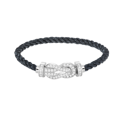 [Love More]CHANCE Großes Armband mit 8-stelliger Schnalle und Diamanten in Silber