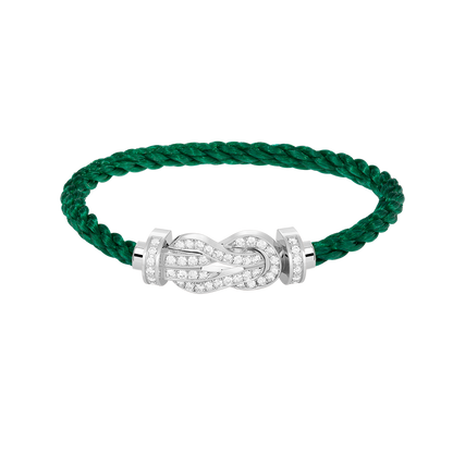 [Love More]CHANCE Großes Armband mit 8-stelliger Schnalle und Diamanten in Silber