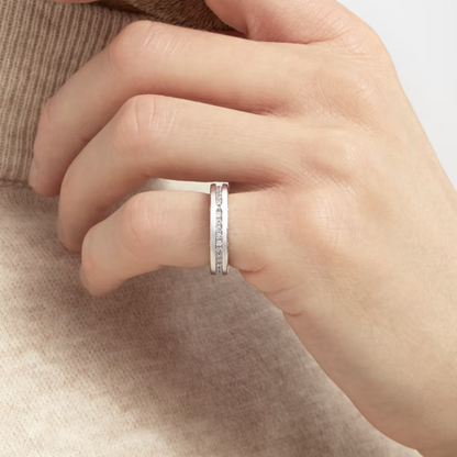 [Love More]ZERO 1 EINBAND-RING MIT DIAMANTEN AUF DEM SPIRALRING