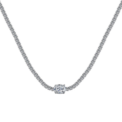 1.0 Carat Shining Oval Cut Necklace