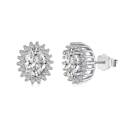 Delicate Radiant Oval Cut Daily Earrings