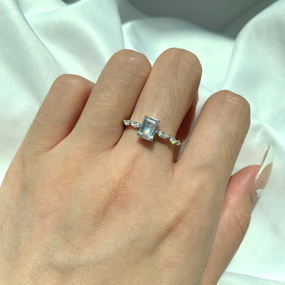 1.0 Carat Dainty Resplendent Radiant Cut Daily Ring