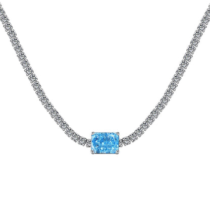 2.0 carat Ornate Emerald Cut Necklace