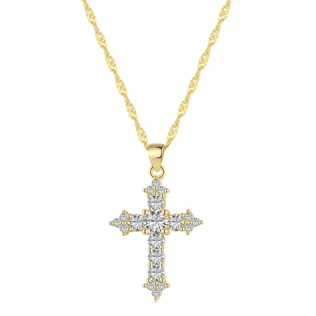 Delicate Cross Shape Necklace