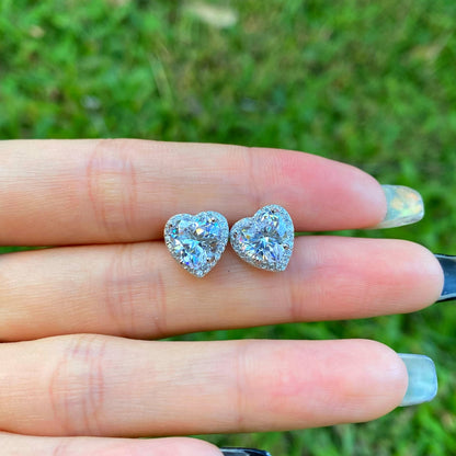 Sparkling Heart Shape Lover Earrings