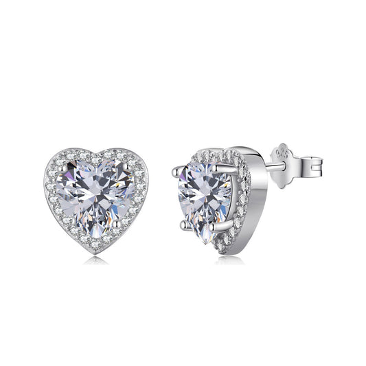 Sparkling Heart Shape Lover Earrings