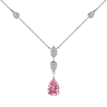 Dazzling Pear Cut Necklace