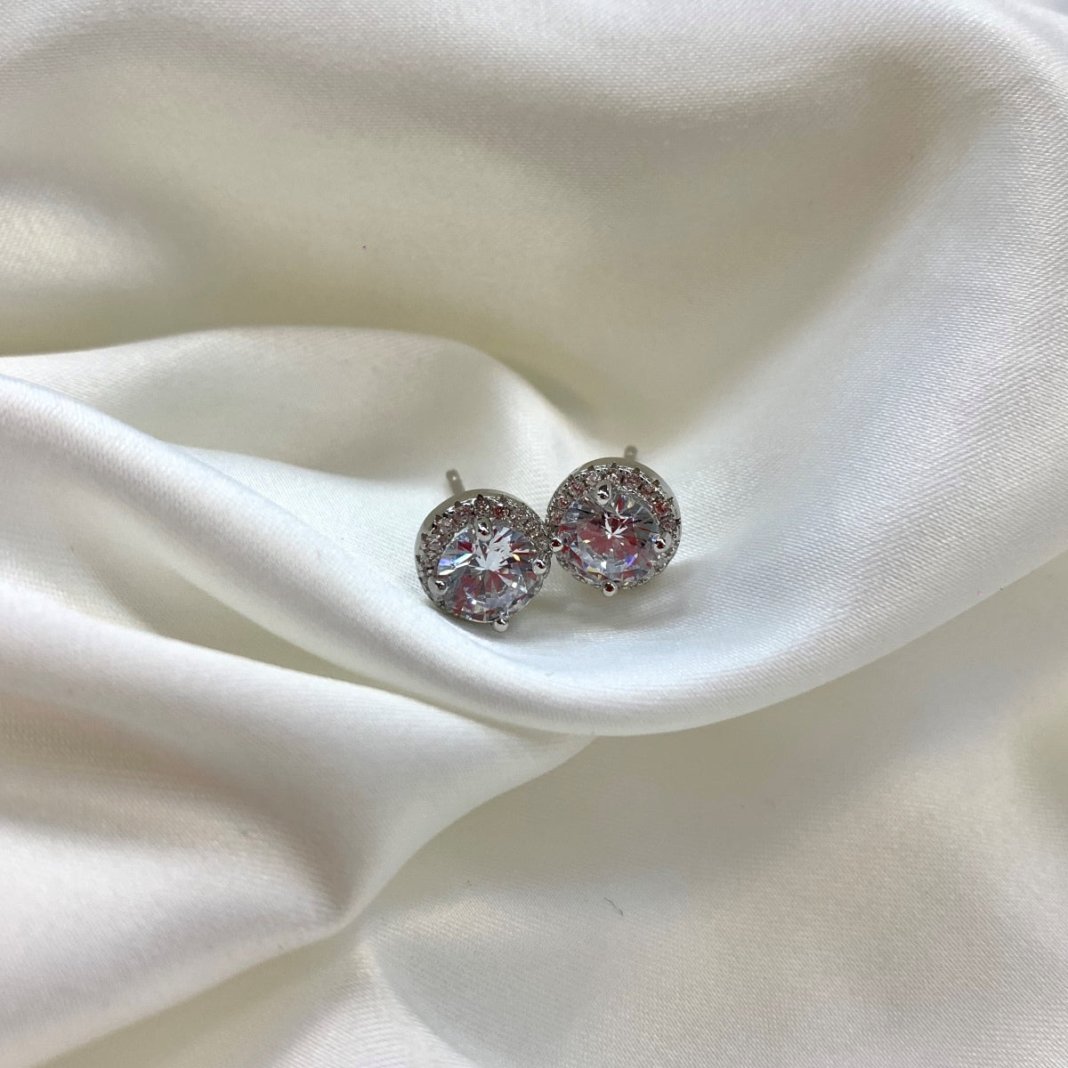 Classic Princess Round Shape Earrings