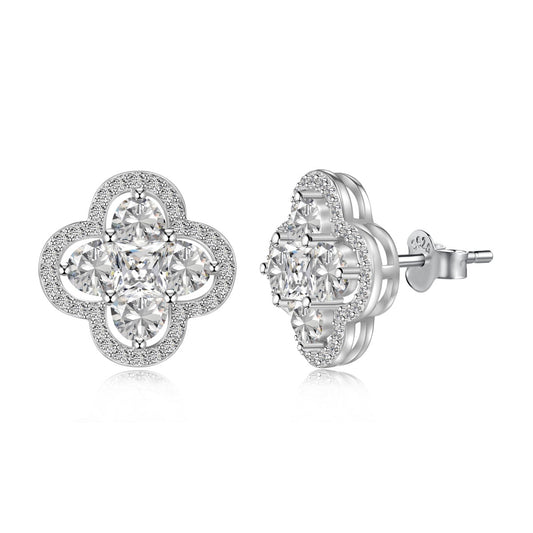 Lucky Four-Leaf Clover Exquisite Earrings