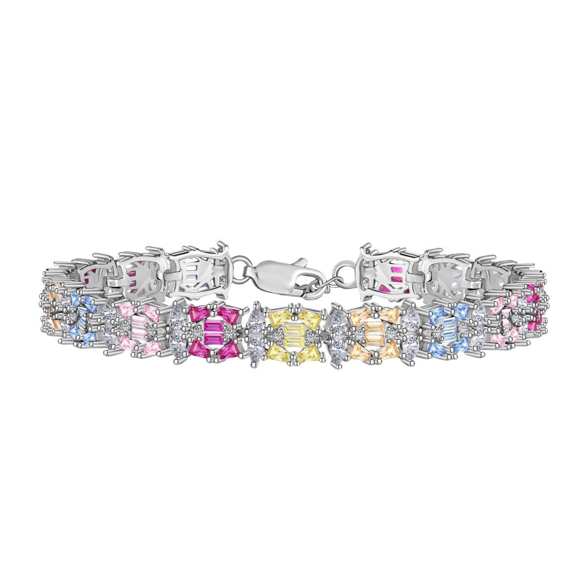 Delicate Colorful Multi Cut Party Bracelet