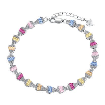 Radiant Water Drop Shape Daily Bracelet