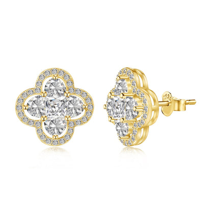 Lucky Four-Leaf Clover Exquisite Earrings