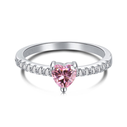 0.5 Carat CaratEternity Charming Heart Shape Lover Ring