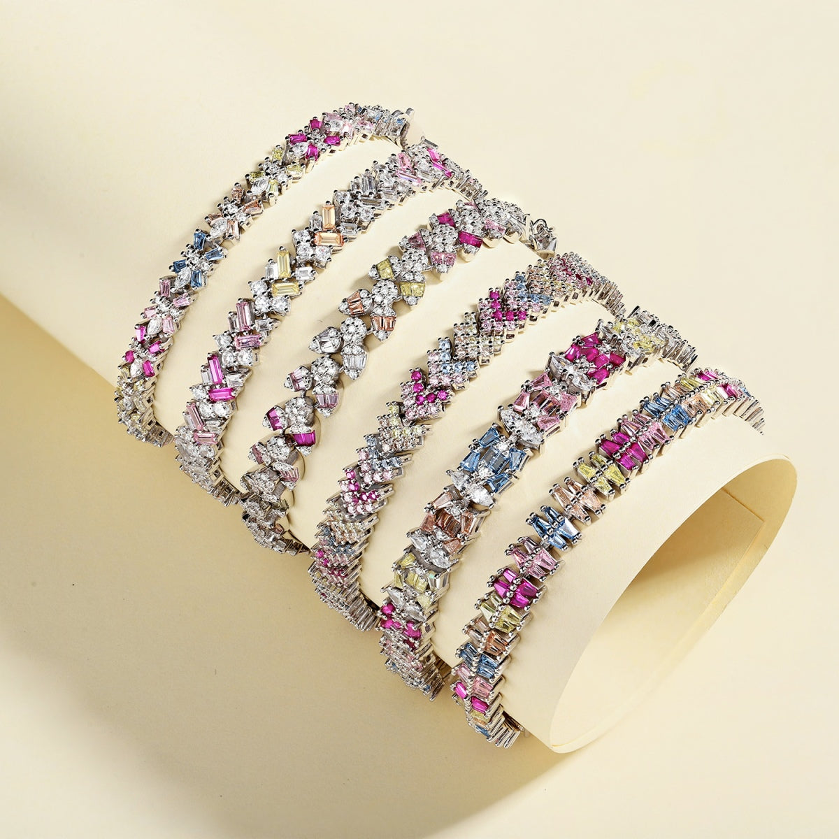 Dazzling Unique Multi Shape Daily Bracelet