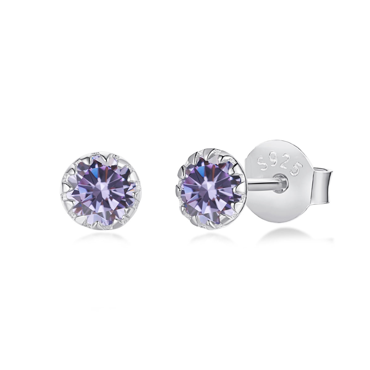 Sparkling Colorful Round Shape Earrings