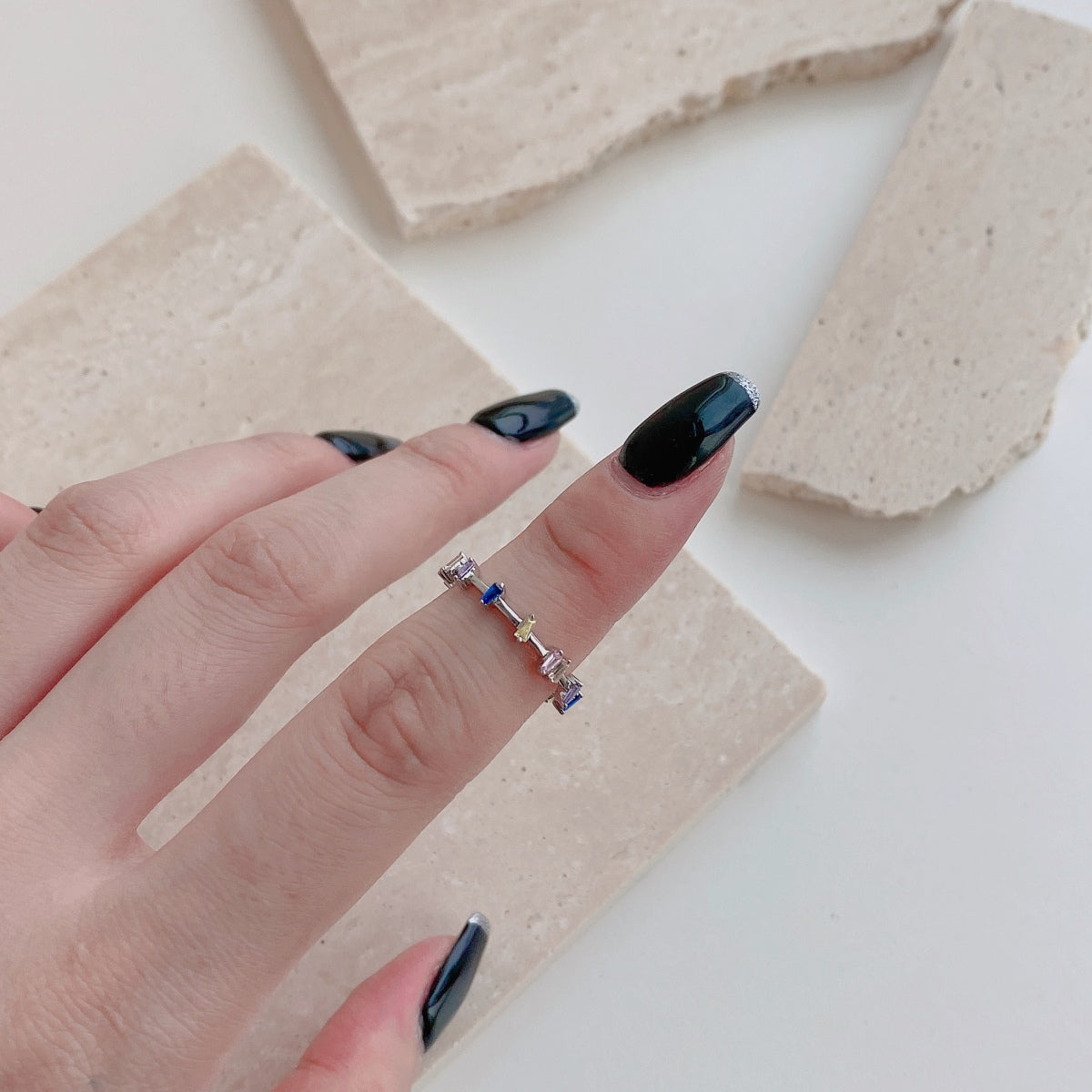 Unique Trapezoid Cut Daily Ring