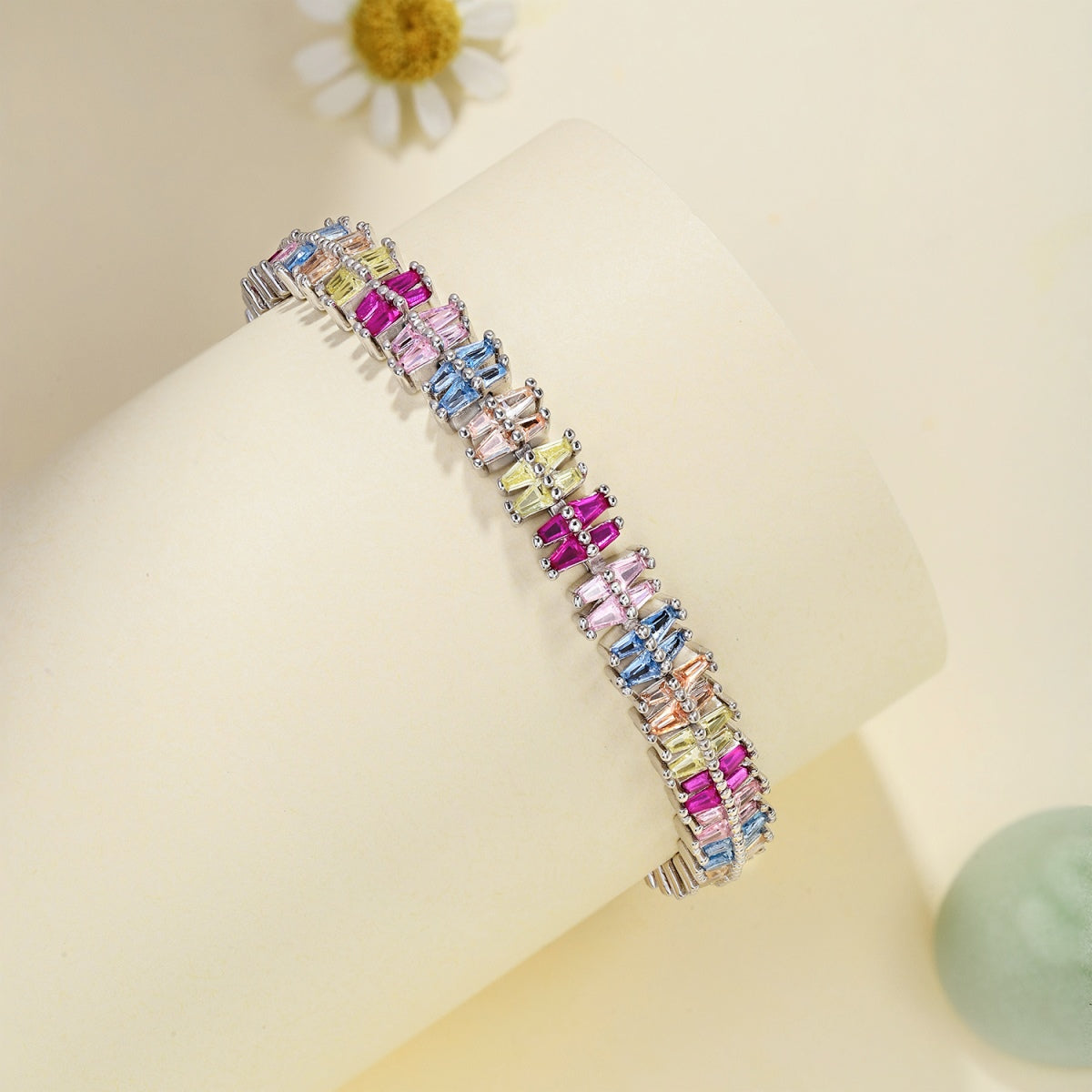 Sparkling Exquisite Multi Cut Party Bracelet