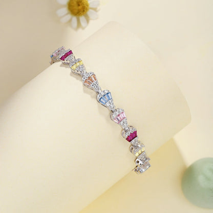 Radiant Water Drop Shape Daily Bracelet