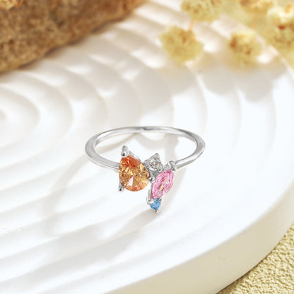 Radiant Colorful Multi Cut Daily Ring