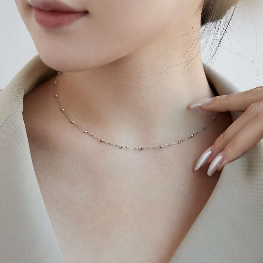 Small Bead Clavicle Chain Simple Necklace